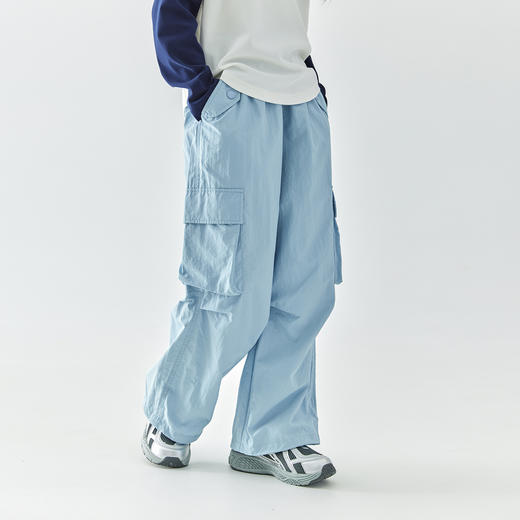 【代发】女款休闲工装裤 棵初童装女童春夏休闲中大童脚口抽绳束脚长裤 商品图1