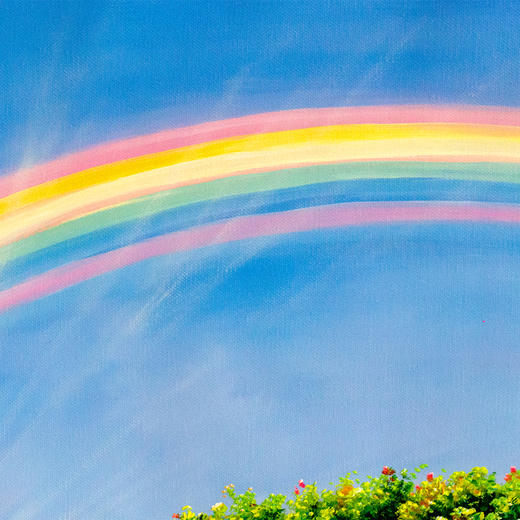 靠山画 翠木虹光 彩虹图 商品图4