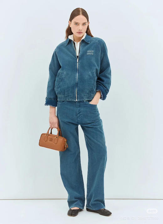 1127-4渠道圆正 miu灯芯绒直筒长裤 167/135我穿38修身合身 微弹轻柔 商品图4