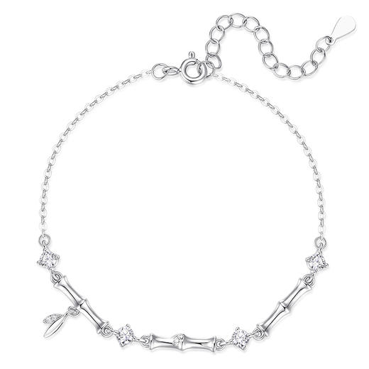 【节节高升】卡蒂罗/KADER 流光竹节手链  新中式时来运转上岸 好运连连手饰事业运事业有成 #好运 简约时尚 925银 商品图1