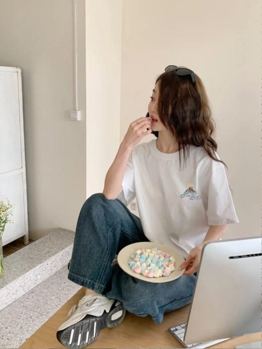 89 任选 3件纯棉印花T恤230g高克重短袖FS-80 商品图7