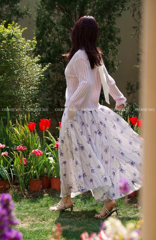 【门店同款】ENJOY春季绮梦繁花褶皱碎花半裙 161911251 商品图3