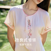 金三塔敦煌联名国风真丝睡衣女100%桑蚕丝短袖长裤家居服衣裤套装  YSFFB401 商品缩略图1