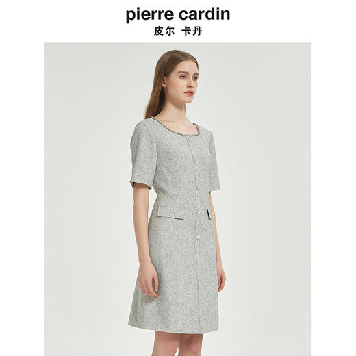 皮尔卡丹女装都市时尚简约淑女小香风连衣裙C51DS030H0 商品图1