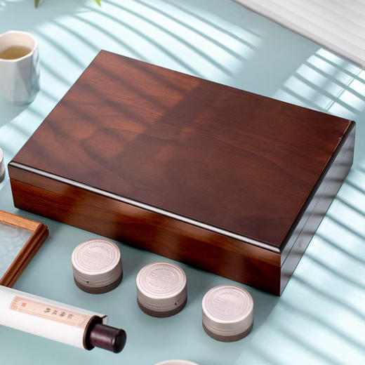 桃花木【木盒.12 铝罐（半斤装）】55元1套.共1套【尾货满10套包邮】 商品图3