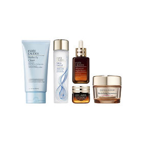 【雅诗兰黛】B1F雅诗兰黛新净莹柔肤洁面乳150ML+经典版微精华露200ML+雅诗兰黛特润修护肌活精华露50ML+雅诗兰黛特润修护肌活精华眼霜15ML+雅诗兰黛智妍紧塑精华乳霜75ML