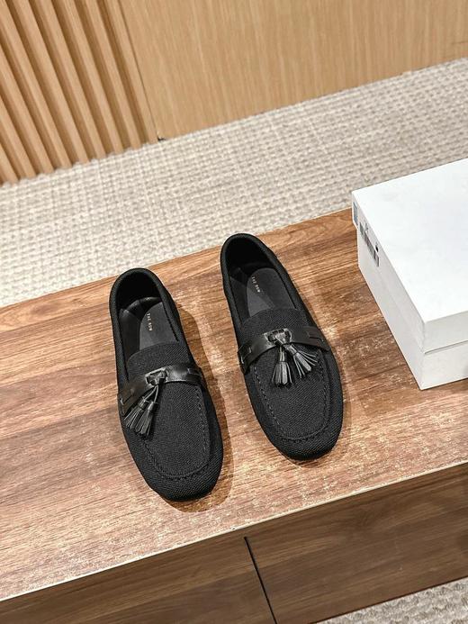 莞产TheRow2025/ss流苏一脚蹬飞织乐福豆豆鞋（HC） 商品图1