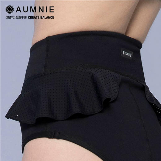 AUMNIE澳弥尼百合短裤女士高腰运动紧身短裤瑜伽健身夏 商品图4