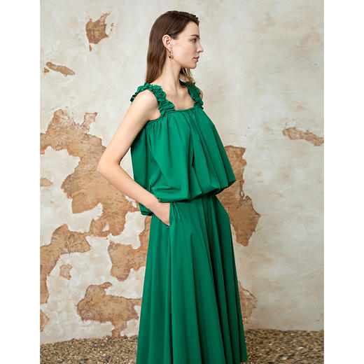 EITIE爱特爱通勤高腰显瘦休闲大裙摆a字半身裙夏季新款8206907 商品图5