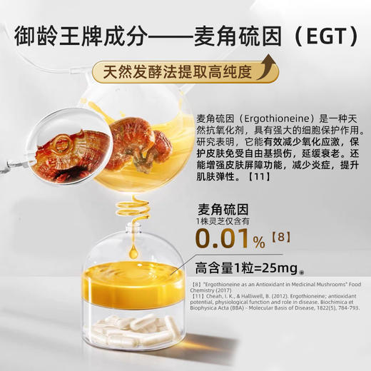 德国CELLEGT麦角硫因 PQQ SOD凝时胶囊榆黄蘑松茸壳寡糖复合粉 商品图5