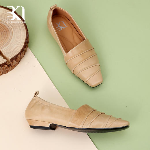 BAKERLOO法式可颂方头皱褶舒适鞋AD130 商品图5