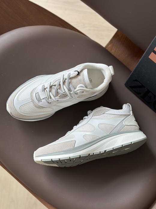 现货 THS-限时 杰尼家 麂皮/牛皮革拼接网布运动鞋 3色 AZ352 商品图10