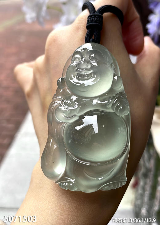 玻璃种布袋佛挂坠【5071503】具体价格微信咨询 商品图5