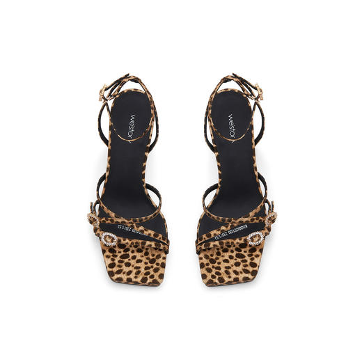 westory夏季新款法式优雅细高跟凉鞋露趾高跟鞋凉鞋W24BG62011 商品图2