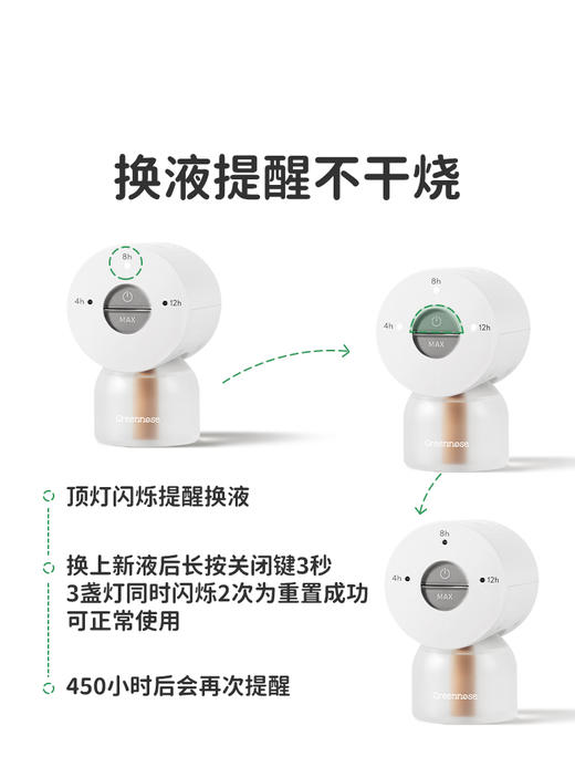 绿鼻子三代电蚊香液无味无烟插电式智能驱蚊器-【防蚊止痒专场】 商品图4