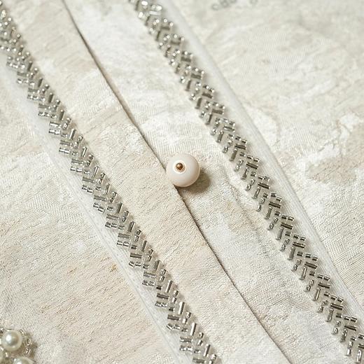 N°28 2025春季新款女款新中式休闲时尚短款外套轻奢国风复古马夹895131B109 商品图4