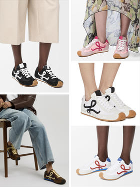 现货 THS-限时 loe家 情侣款 Ballet Runner2.0复古运动鞋 德训鞋 5色 QZ102