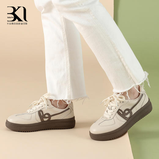 BAKERLOO女鞋平底休闲德训鞋 | 经典德训鞋头、深浅撞色、吸睛亮丽、运动通勤、四季百搭 商品图2