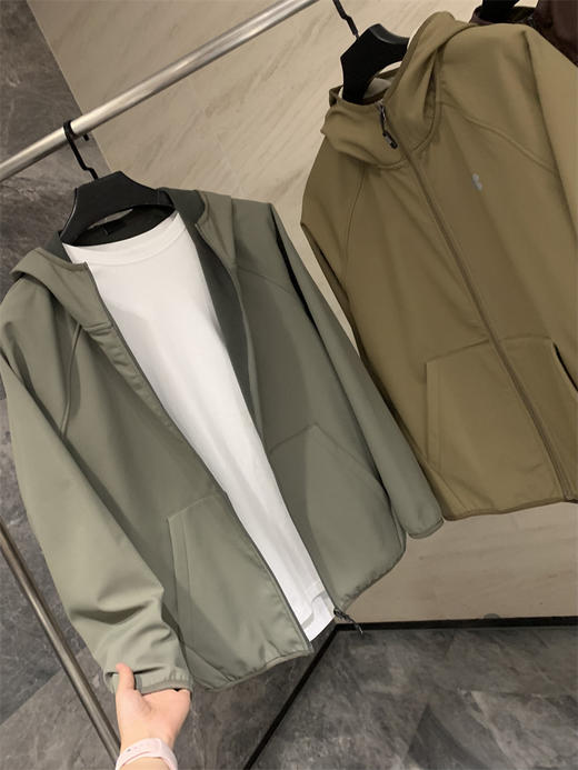 岛国单！2025新款春秋抓绒保暖防水防风抗撕裂连帽夹克外套男款！ 商品图5