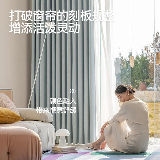 【星芒】金蝉雪尼尔提花窗帘 商品图2