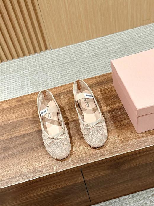 缪缪法式仙女芭蕾舞单鞋！鞋头的蝴蝶结点缀是妙笔神功！（HC） 商品图1