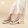 BAKERLOO小香锁扣通勤粗跟女单鞋AD131 商品缩略图0
