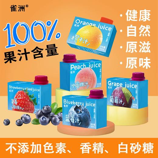 【福利购】雀洲小果汁 小包装网红饮品 100ml*12盒/提 多种口味任选 商品图0