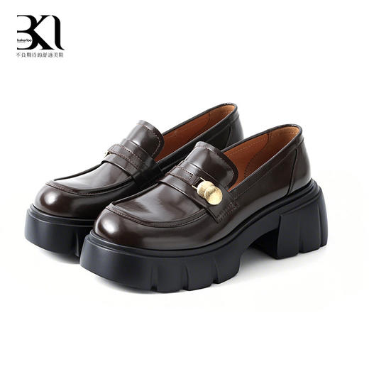 BAKERLOO钱币厚底乐福厚底单鞋YQ138 商品图1