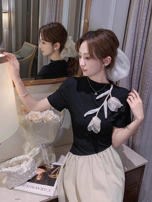 张心子【挚爱郁金香】春夏设计感弹力拼接连衣裙 U2503008 商品图7