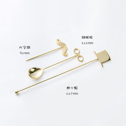 日本进口高桑金属绅士勺子3个装 商品图2