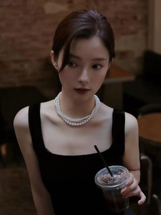 施华洛世奇水晶珍珠项链颈链（EJ） 商品图3