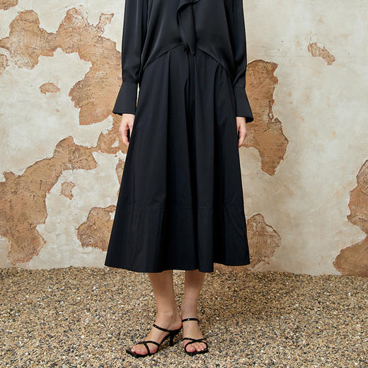 EITIE爱特爱通勤高腰显瘦休闲大裙摆a字半身裙夏季新款8206907 商品图10