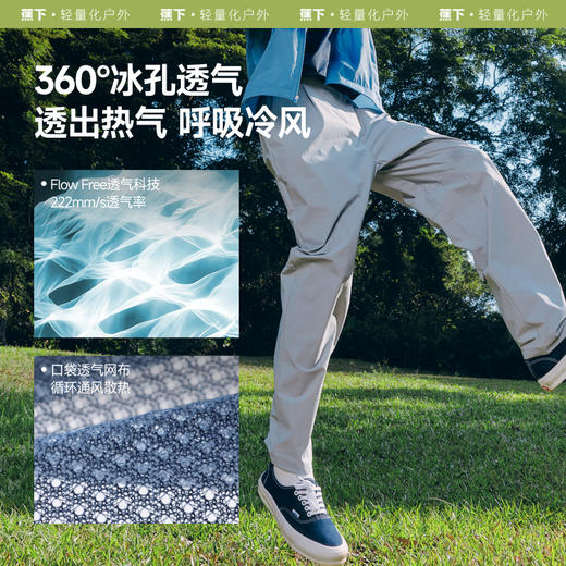 【25年新品】蕉下男士弹力凉感锥形裤CC925 商品图2