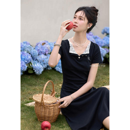 【6折秒杀】鹿向南 「夏序学姐」连衣裙L53617 商品图1