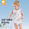 贝肽斯婴儿包屁衣女宝宝夏季无袖新生儿透气竹棉a类背心连体哈衣 商品缩略图0