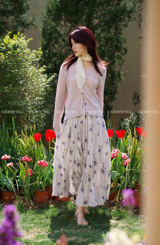 【门店同款】ENJOY春季绮梦繁花褶皱碎花半裙 161911251 商品图0