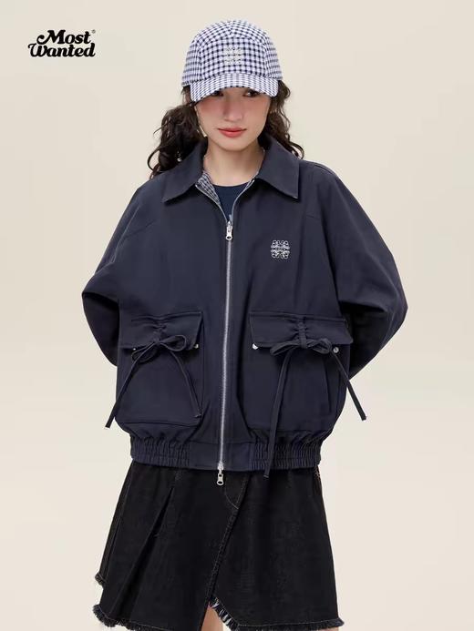 mostwantedlab彩虹/M2512074/双面穿格纹廓形工装夹克 商品图3