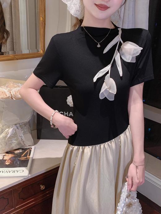 张心子【挚爱郁金香】春夏设计感弹力拼接连衣裙 U2503008 商品图5