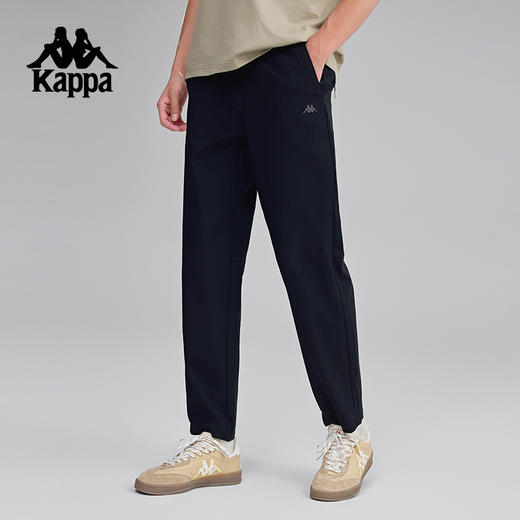 Kappa卡帕背靠背运动裤男士新款防泼水休闲裤直筒弹力裤跑步长裤K0F32AY59 商品图0