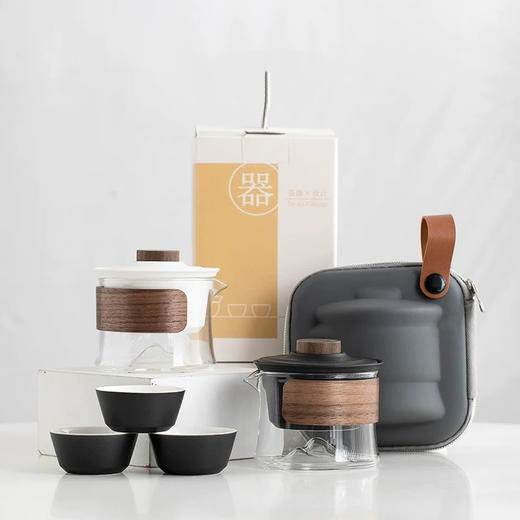 【品质茶具丨快客杯品质茶具系列】器身打磨光滑，持握舒适，隔热防烫出水顺畅,杯口圆润分茶得心应手，旅行小包叠加收纳，节省空间即提即走 商品图0