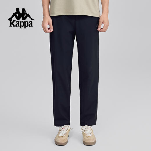 Kappa卡帕背靠背运动裤男士新款防泼水休闲裤直筒弹力裤跑步长裤K0F32AY59 商品图1