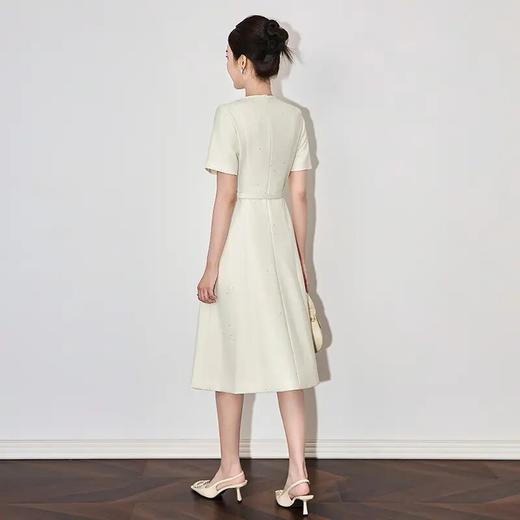 【高货wl】全新升级【铂金会员349/天猫469/差价120】(05824) 洛诗琳雅致重工钉珠亮片烫银时尚名媛气质女春款连衣裙 商品图1