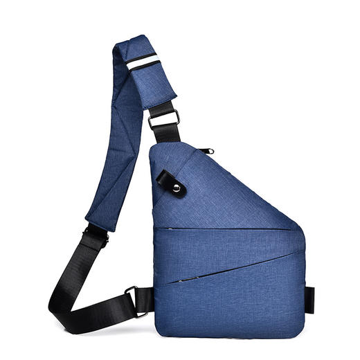 新款时尚户外运动胸包男士通勤单肩包大容量多层便携斜挎包 商品图8