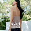 【免穿文胸】桑蚕丝bra-in吊带女V领美背带胸垫舒适内搭打底衫金三塔  NSFFB701 商品缩略图3