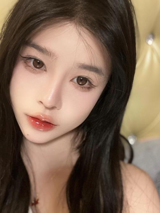 日抛pinkpeach 小松果 棕 10片 14.4mm 非离子 日抛无售后【1盒1个度数 不同度数拍2盒】 商品图4