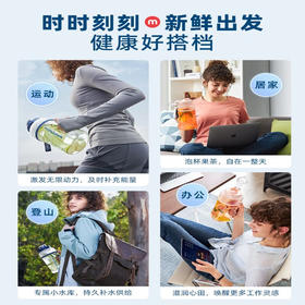 摩飞便携式榨汁果汁机家用户外 MR9802 轻奢蓝