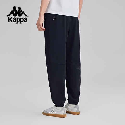 Kappa卡帕背靠背2025新款防泼水运动裤男款弹力长裤休闲束脚裤子K0F32AY56 商品图3