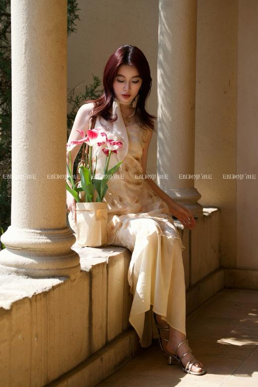 【门店同款】ENJOY春季“绮梦繁花”荷叶层层连衣裙 161948695 商品图12