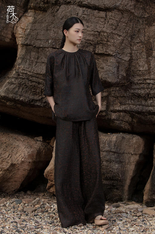 荷木HEMU丨泥行·宽腿裤 商品图3