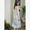 西遇法式吊带连衣裙女新款a字大裙摆海边度假碎花长裙D0050476 商品缩略图4